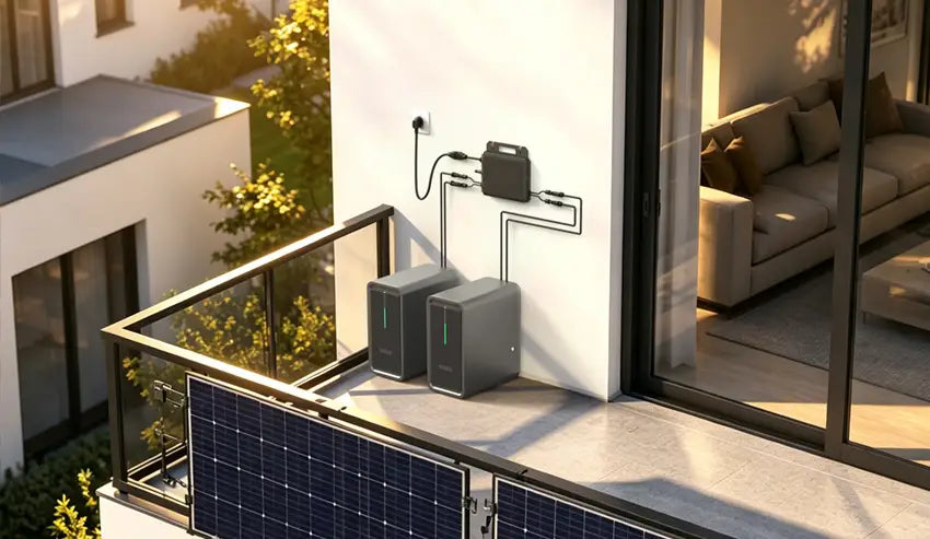 Balkonkraftwerk mit Batteriespeicher – passende Speichergröße von 2 oder 4 kWh