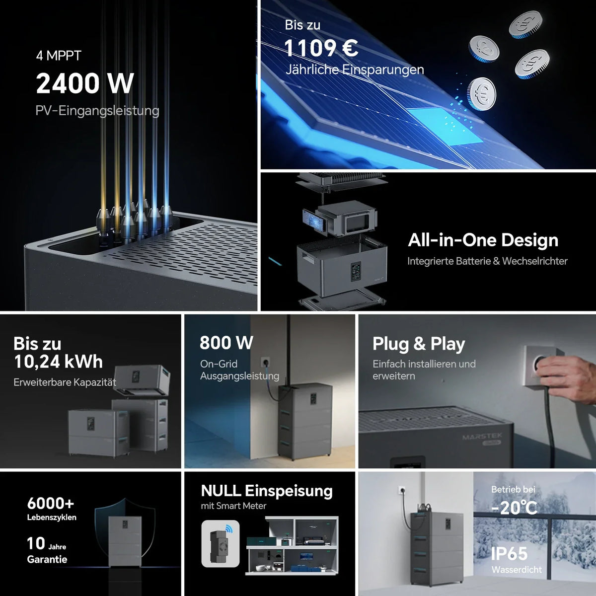 MARSTEK Jupiter C Plus All-in-One Plug-in Batterie